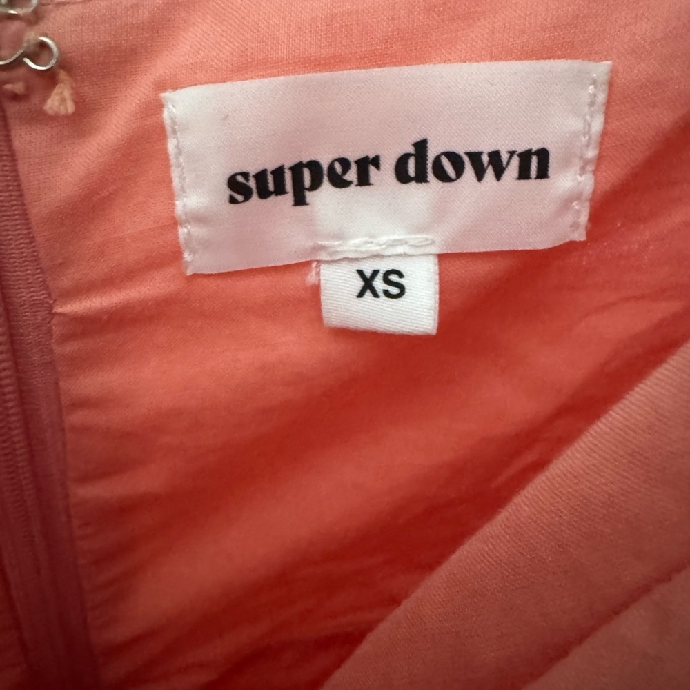Coral Superdown spaghetti strap sweetheart dress - Picture 3 of 3